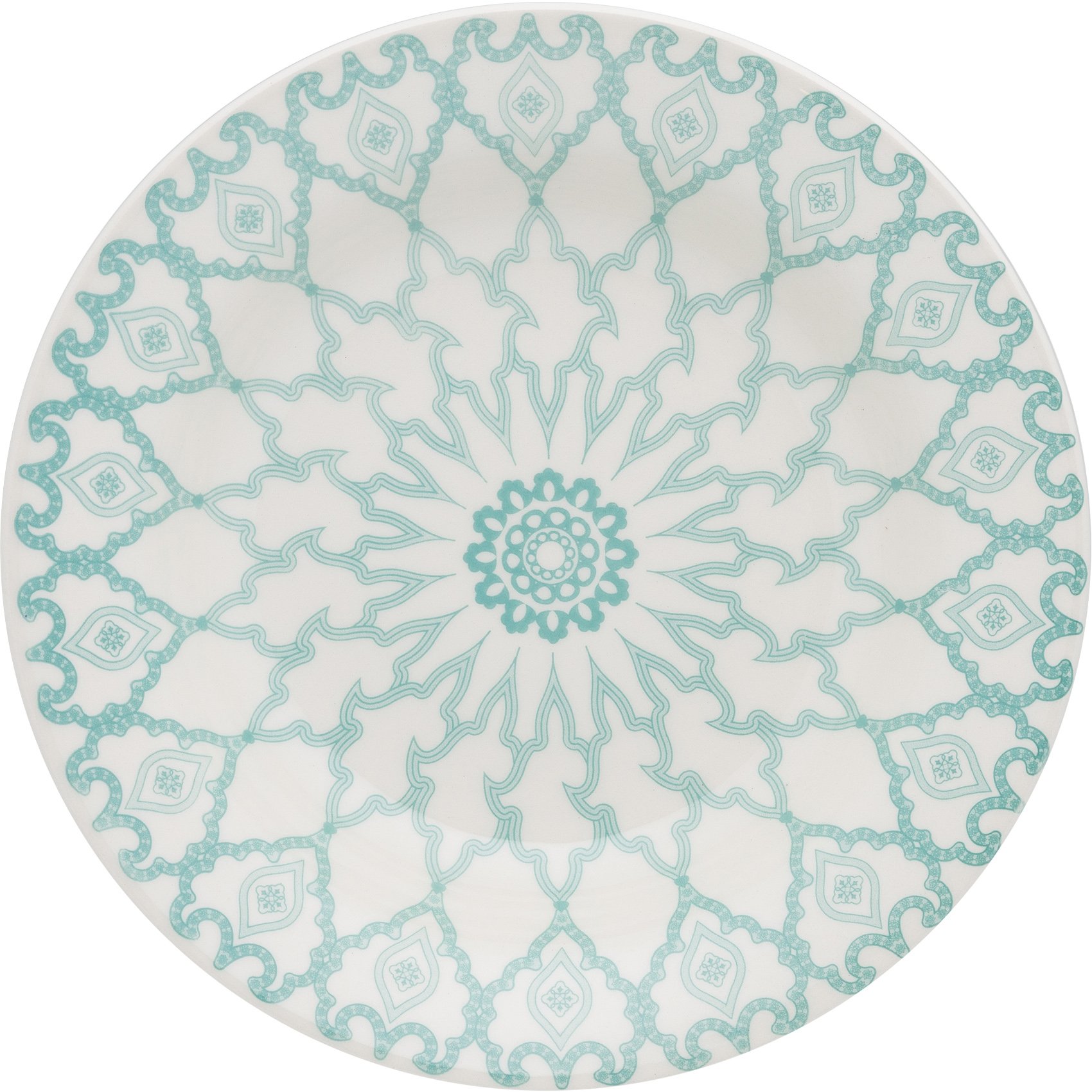 Kit Pratos Rasos Fundos e Sobremesa Donna Mandala Oxford Cerâmica 18 Peças