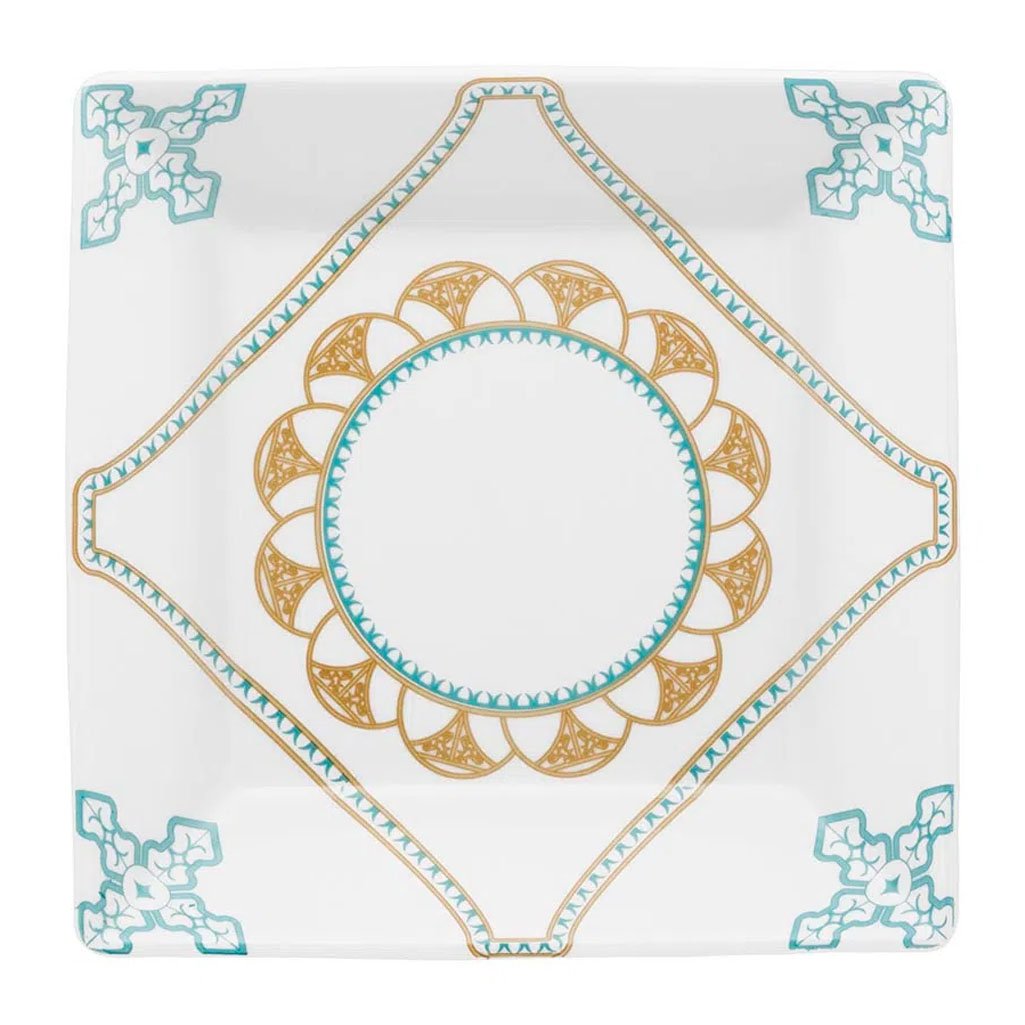 Kit Pratos Rasos e Fundos Quartier Domo Oxford® Porcelana 4 Peças