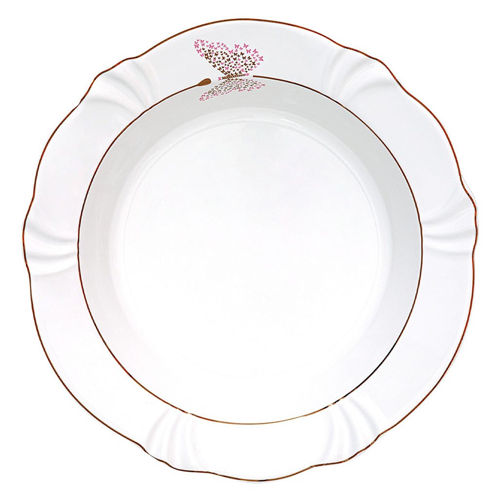 Kit Pratos Rasos e Fundos Soleil Encantada Oxford® Porcelana 12 Peças