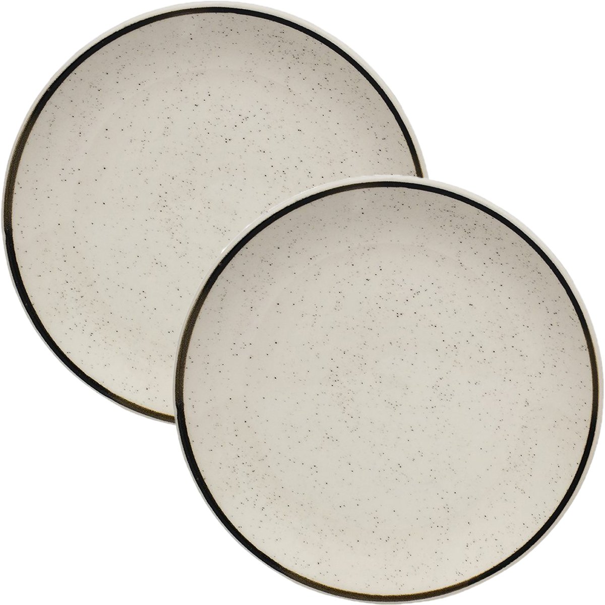 Kit Pratos Sobremesa Lanche 12 Pessoas 12Pçs Unni Brisa 19cm