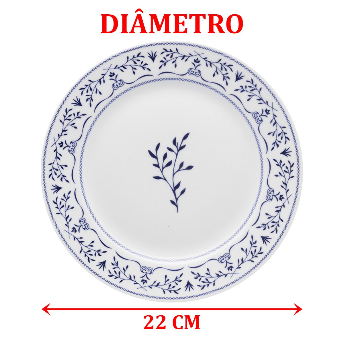 Kit Pratos Sobremesa Lanche 8 Pessoas 8 Pçs Flamingo Ming