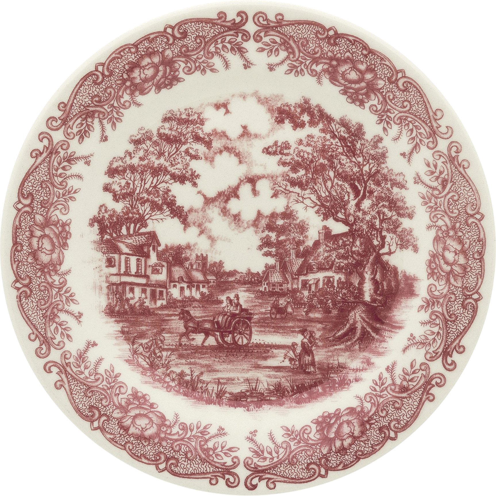Kit Tigelas Bowl e Pratos de Sobremesa 12 Peças Donna Vilarejo Oxford® Cerâmica