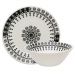 Kit Tigelas Bowl e Pratos de Sobremesa 16 Peças Donna Folk Oxford® Cerâmica