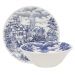 Kit Tigelas Bowl e Pratos de Sobremesa 8 Peças Biona Cena Inglesa Oxford® Cerâmica