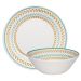 Kit Tigelas Bowl e Pratos de Sobremesa 8 Peças Donna Louros Oxford Cerâmica