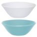 Kit Tigelas Conic Branco e Azul Claro 12 Peças Oxford® Cerâmica 500Ml