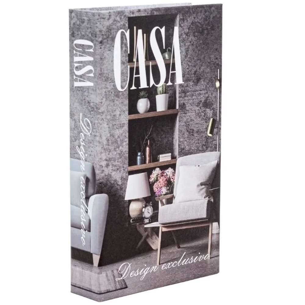 Kit com 3 Livros Decorativos Home Imitação Livros para Decorar Rustico