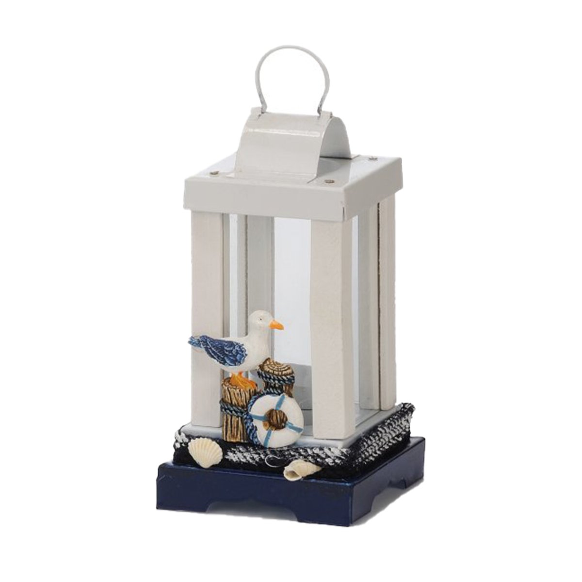 Lamparina Luminária Naval Castiçal Vela Gaivota Decoração