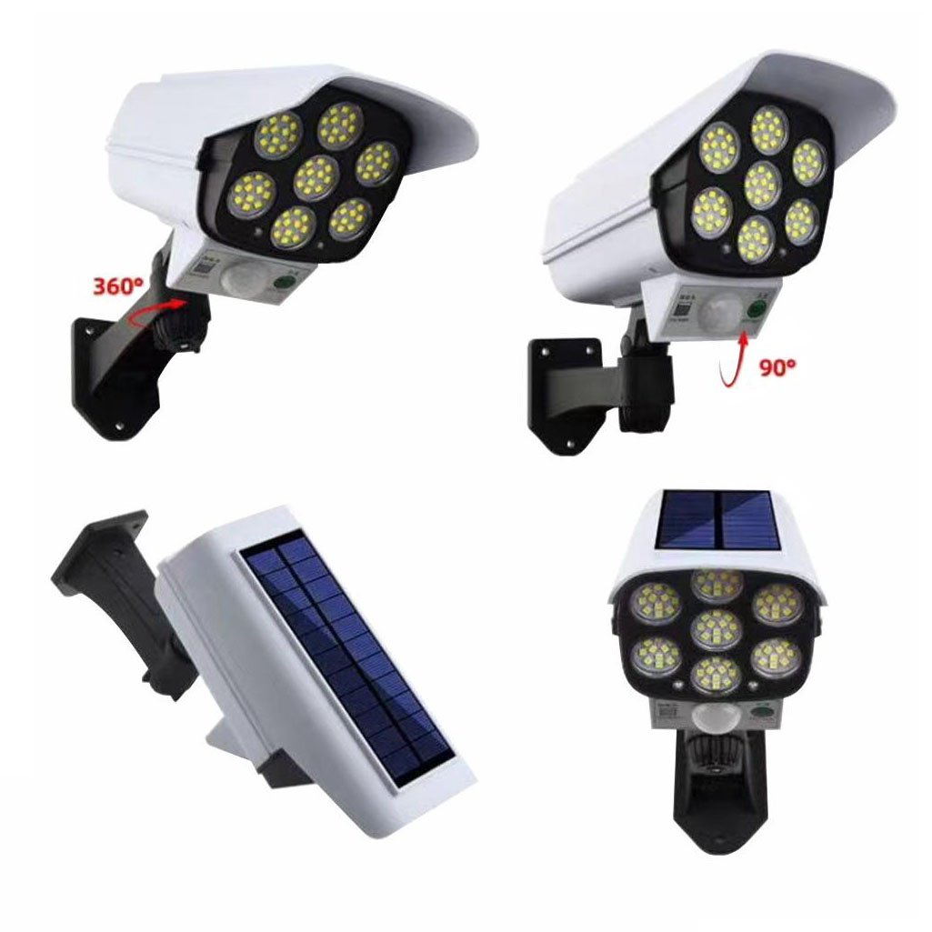 Lanterna Luminária Câmera de Segurança Super LED Com Sensor de Aproximação