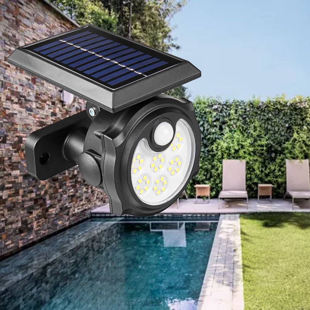 Lanterna Luminária Solar à Prova D'água Sensorial Para Jardim - 26 LED