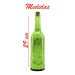 Luminária Garrafa Decorativa De Vidro Verde Com Led 29Cm