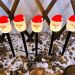 Luminária Jardim Solar Papai Noel Luzes Amarela Natal De 3M