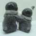Luminária Natalino Enfeite Pinguins Nevado Decoração Luz LED