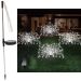 Luminária Solar Decoração LEDs Branco Fogos Artifício Jardim