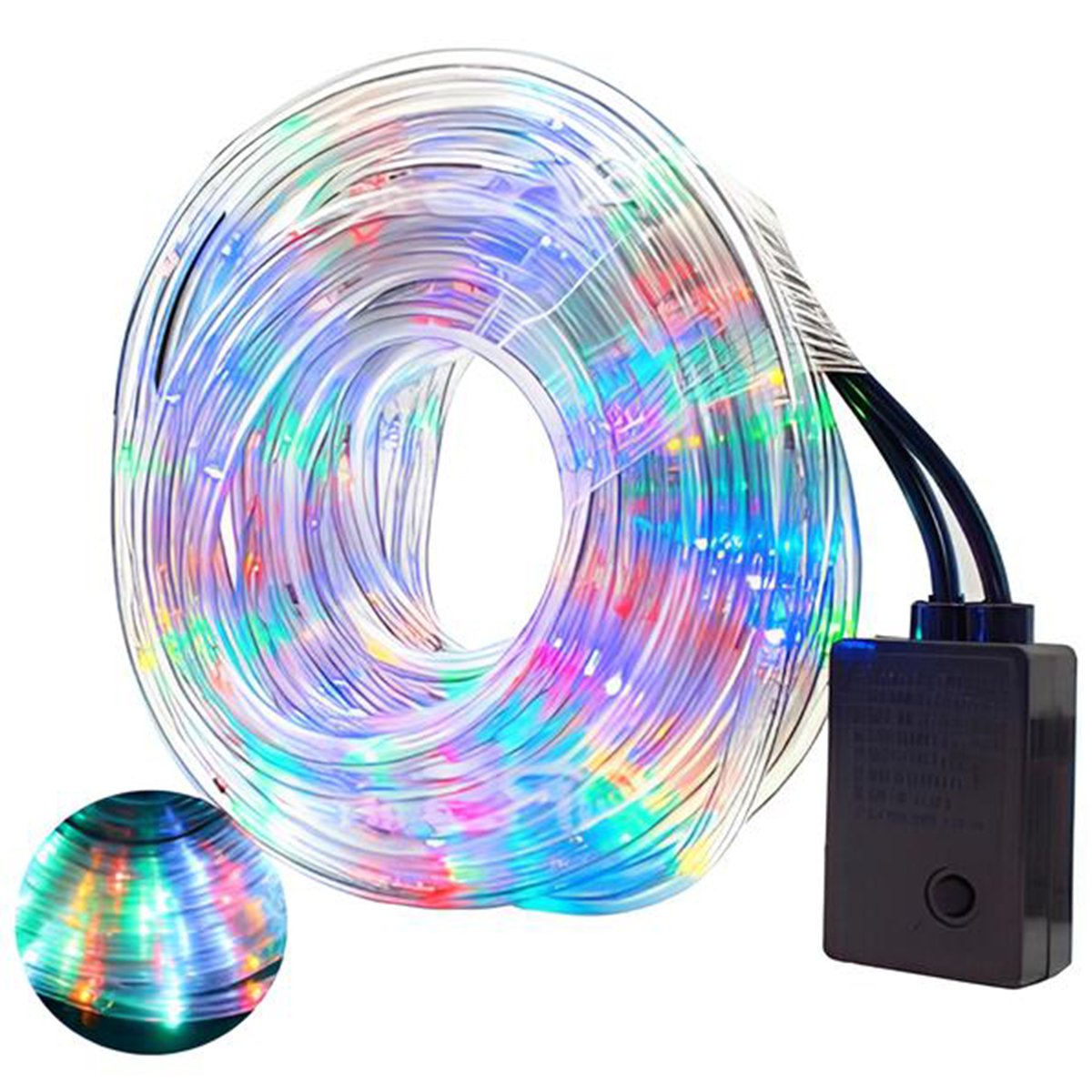 Mangueira Pisca 460 Lâmpadas LEDs Colorido Natalino 20M 220v
