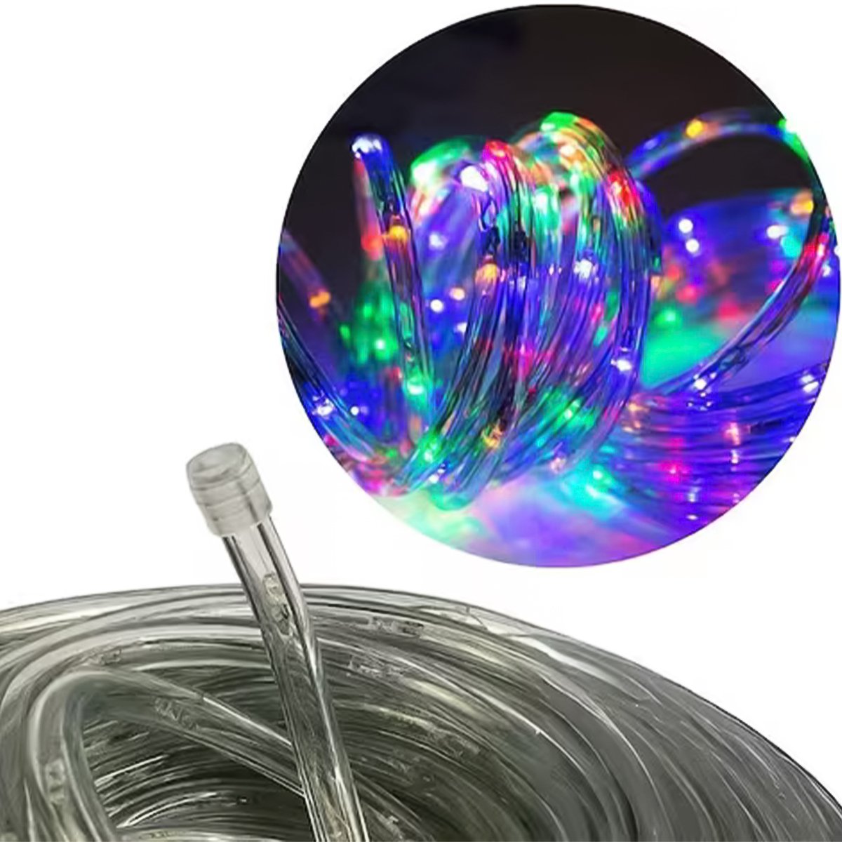 Mangueira Pisca 460 Lâmpadas LEDs Colorido Natalino 20M 220v