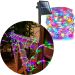 Mangueira Pisca Solar Natal 100 Lâmpadas LEDs Colorido 10M