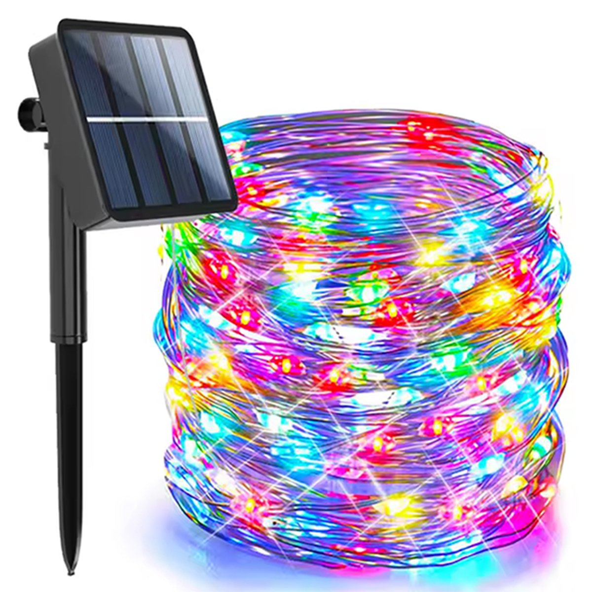 Mangueira Pisca Solar Natal 200 Lâmpadas LEDs Colorido 20M
