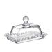 Manteigueira de Vidro Cristal com Tampa Mesa Posta 14cm 