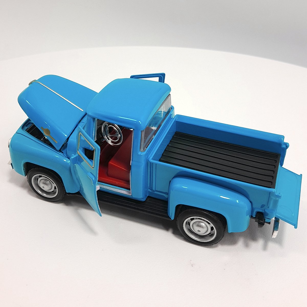 Miniatura Carrinho Camionete Pickup F-100 Metal Colecionável Azul