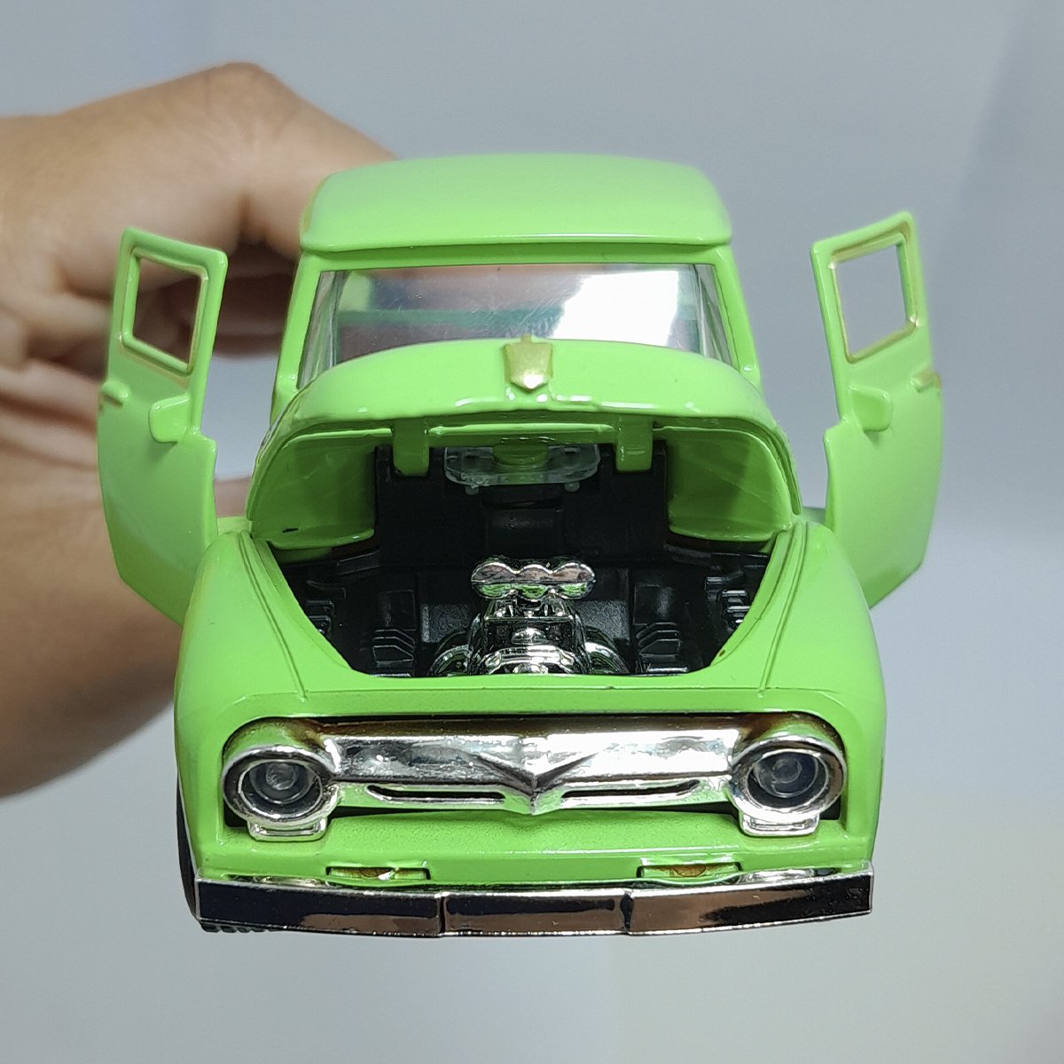Miniatura Carrinho Camionete Pickup F-100 Metal Colecionável Azul