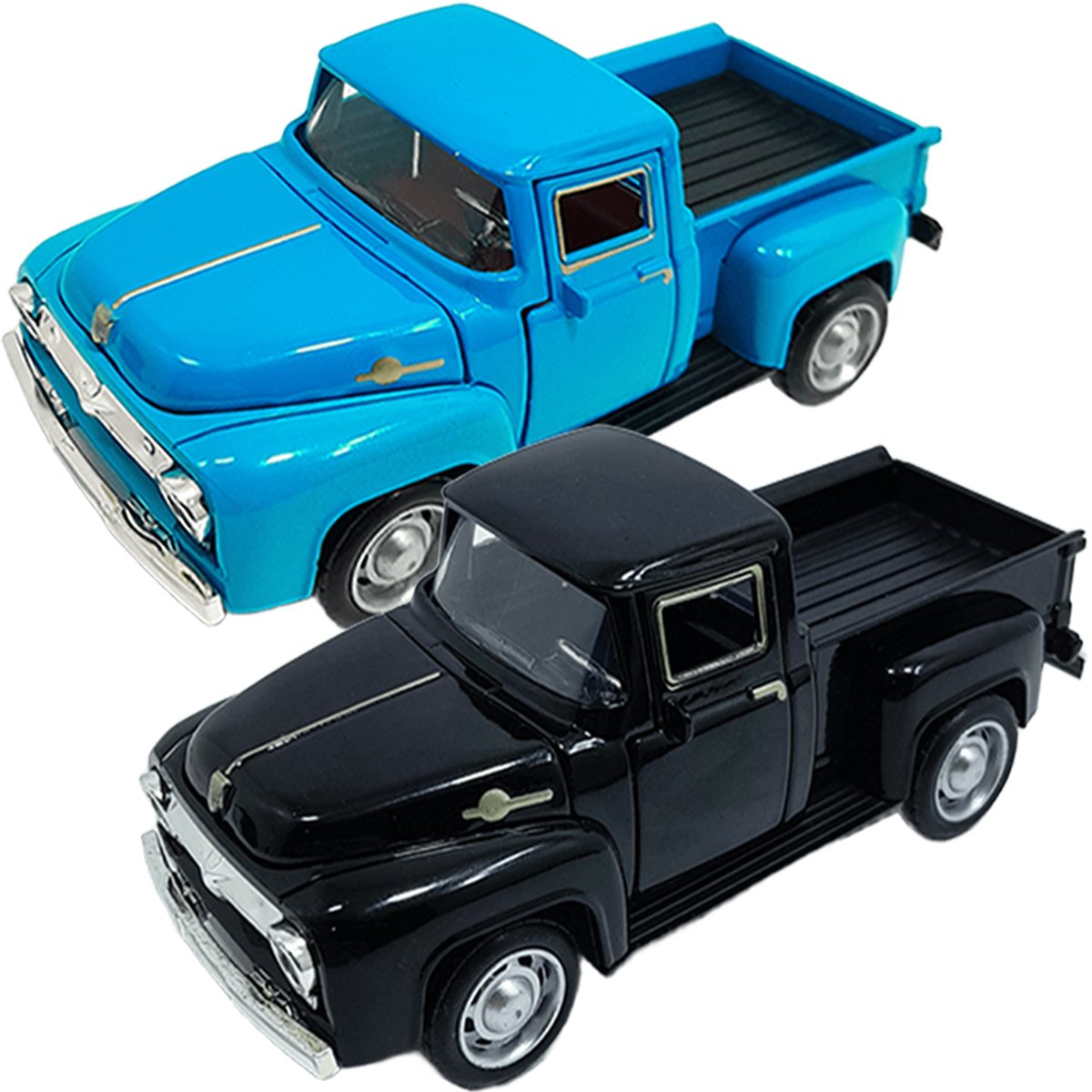 Miniaturas Carrinho Camionete Pickup F-100 Em Metal Kit 2pçs