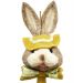 Pendente Coelho De Páscoa Artesanal Decoração Amarelo 60cm