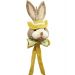 Pendente Coelho De Páscoa Artesanal Decoração Amarelo 60cm