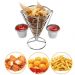 Petisqueira com Suporte para Molhos Cone Inox 