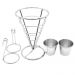 Petisqueira com Suporte para Molhos Cone Inox 