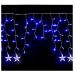 Pisca Cascata Cordão De Luz Estrela Led Azul 6 Metros 220v