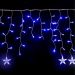 Pisca Cascata Cordão De Luz Estrela Led Azul 6 Metros 220v
