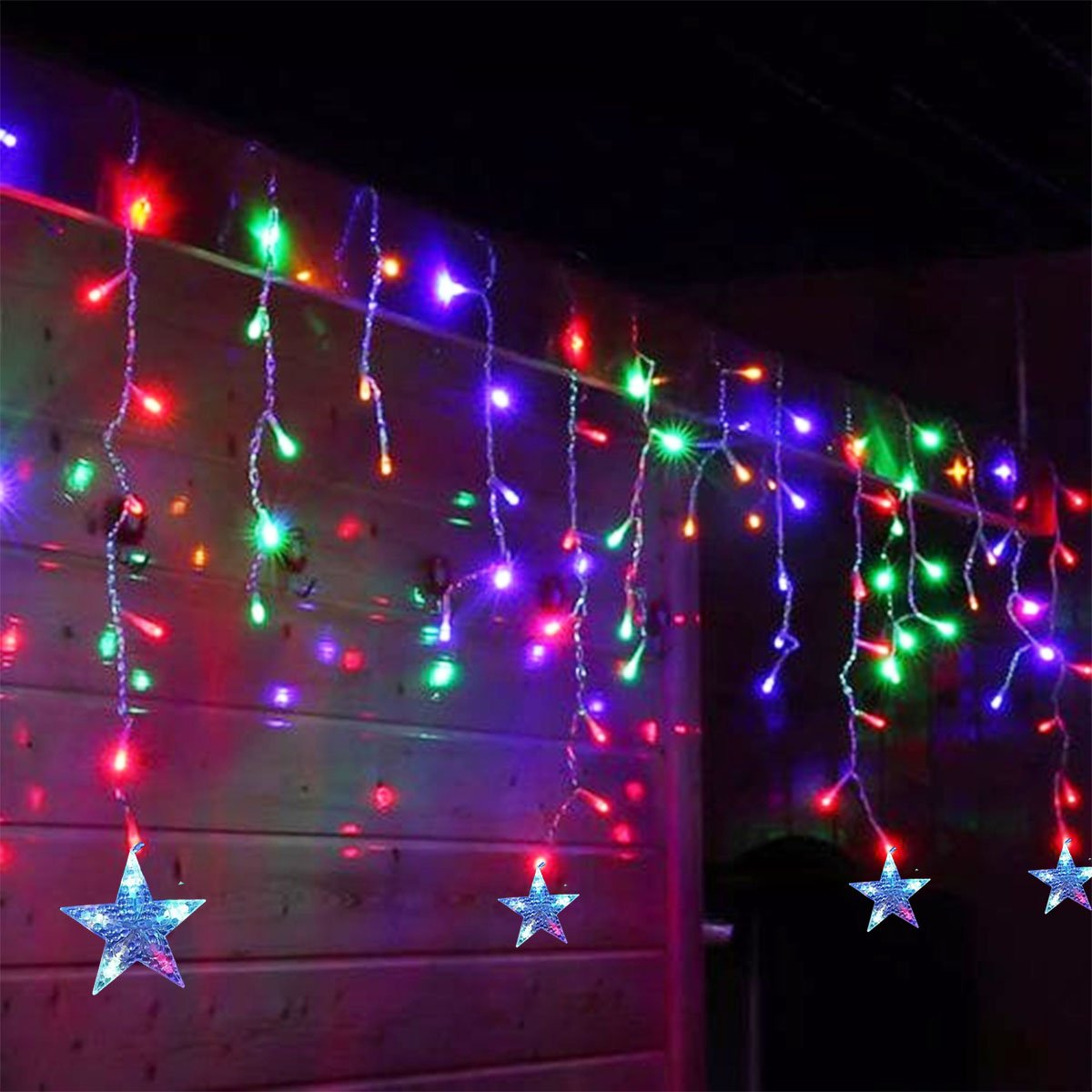 Pisca Cascata De Natal 600 Lâmpadas LEDs Colorido 15M 220v