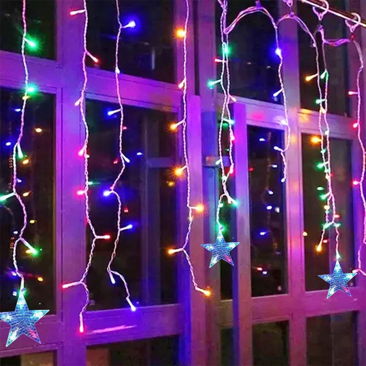 Pisca Cascata De Natal 600 Lâmpadas LEDs Colorido 15M 220v