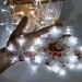 Pisca Cascata Flocos Natal 80 Lâmpadas LEDs Branco 3M 220v
