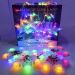 Pisca Cascata Flocos Natal 80 Lâmpadas LEDs Colorido 3M 220v