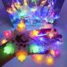 Pisca Cascata Flocos Natal 80 Lâmpadas LEDs Colorido 3M 220v