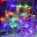 Pisca Cascata Flocos Natal 80 Lâmpadas LEDs Colorido 3M 220v