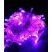 Pisca Cordão 100 Lâmpadas LED Roxo 8 Funções 9 Metros E 220v