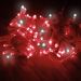 Pisca Cordão 200 Lâmpada LED Vermelho Fio Branco De 220v 17M