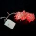 Pisca Cordão 200 Lâmpada LED Vermelho Fio Branco De 220v 17M