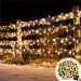 Pisca Cordão 300 Lâmpadas Solar LED Amarelo De Natal De 30m