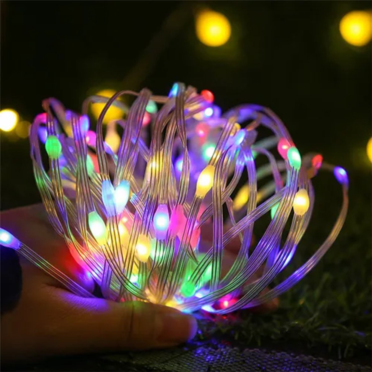 Pisca Cordão De Natal 100 Lâmpadas LED Colorido 10M 110-220v
