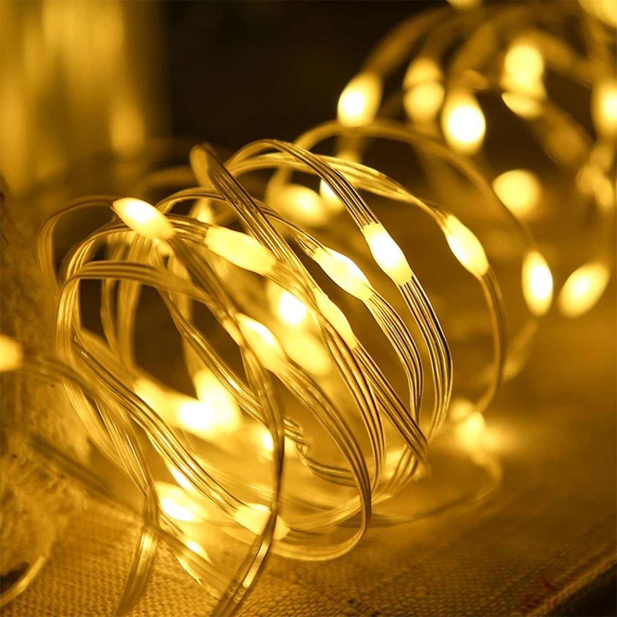 Pisca Cordão De Natal 200 Lâmpadas LEDs Amarelo 20M 110-220v