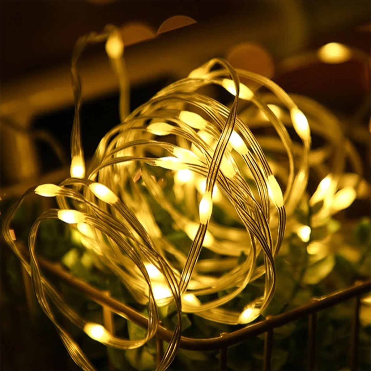 Pisca Cordão De Natal 200 Lâmpadas LEDs Amarelo 20M 110-220v