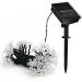 Pisca Cordão Flores Cerejeira Solar Externo 5M 20LEDs Branco