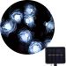 Pisca Cordão Flores Natal Solar Externo De 5M 20LEDs Branco