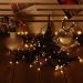 Pisca Cordão Lâmpadas Solar Luzes LEDs Amarela De Natal 10m