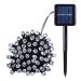 Pisca Cordão Solar Natal LED 100 Lâmpadas Luz Branca 10m