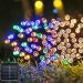 Pisca Cordão Solar Natal LED 100 Lâmpadas Luz Colorido 10m